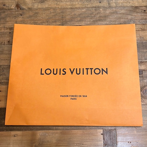 Authentic Louis Vuitton Shopping Bag Orange - Picture 4 of 5